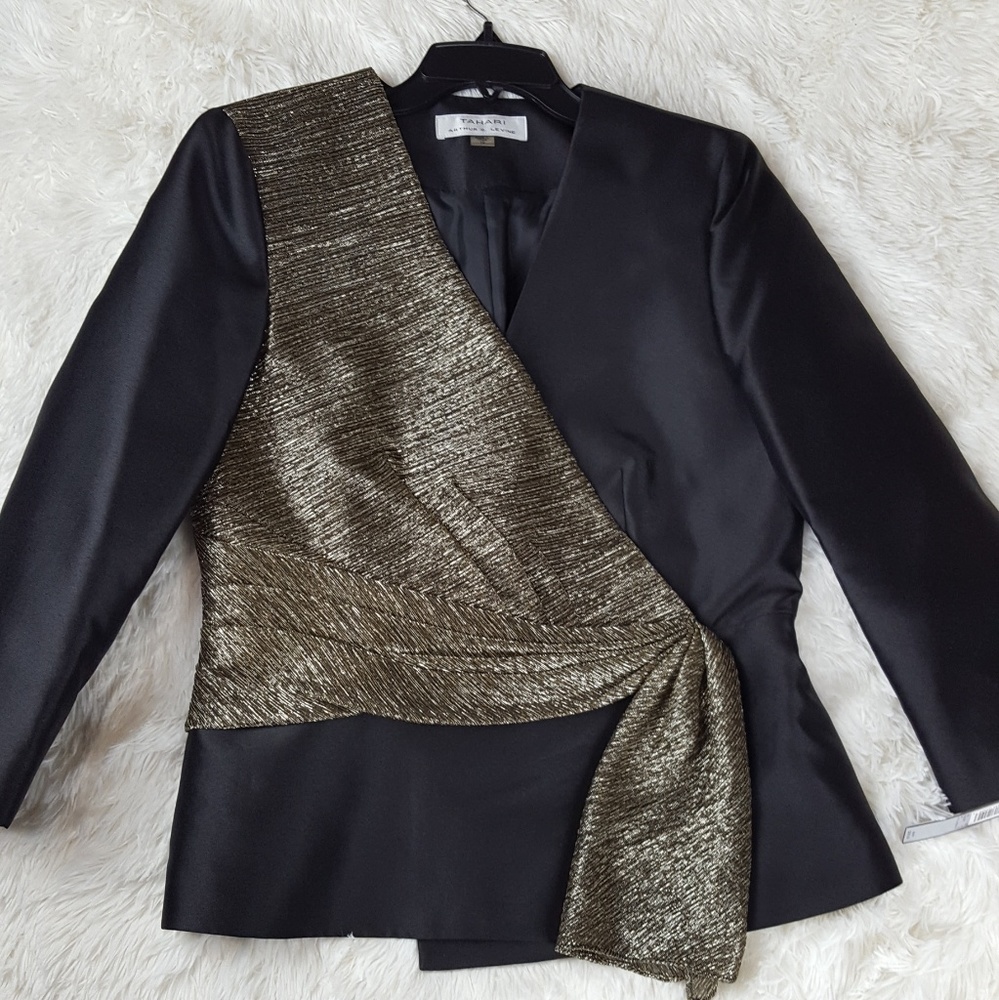 Tahari ASL Blazer Jacket & Skirt Set Size 10